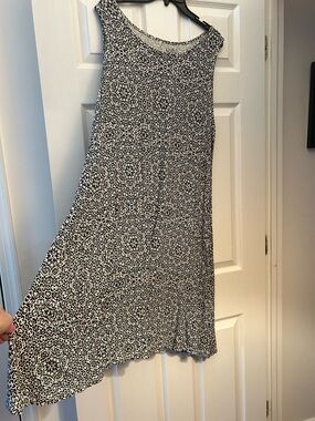 Black & White Printed  Dress